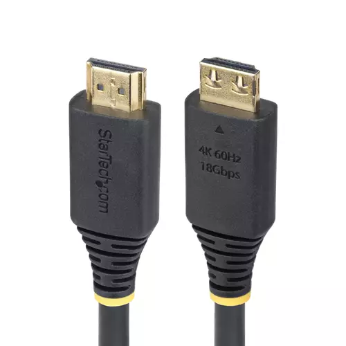 Photos - Cable (video, audio, USB) Startech.com 10ft (3m) High Speed HDMI Cable with Gripping Connectors 4K 60Hz/1440p 144Hz HDR10/HDCP 2.2/ARC 18Gbps UHD HDMI 