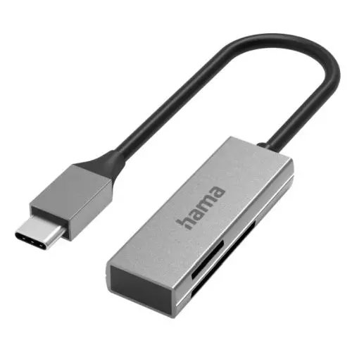 Hama USB Card Reader USB-C USB 3.0 SD/microSD Aluminium