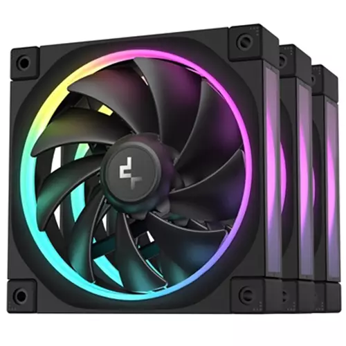 DeepCool FL12-3 in 1 Computer case Fan 12 cm Black 3 pc(s)