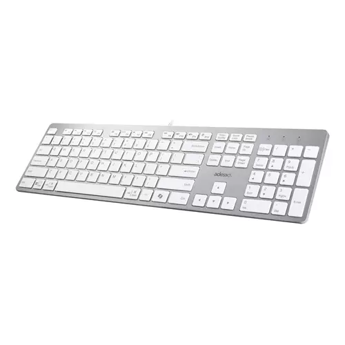 Adesso AKB-730UW keyboard Home/Office USB QWERTY UK International White