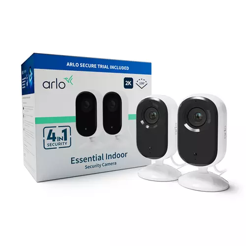 ARLO VMC3260-100EUS ESSENTIAL2 2K INDOOR CAMERA 2-PACK Wi-Fi CCTV Set