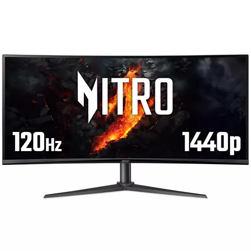 Acer NITRO XZ0 Nitro XZ340CUJ0 curved ultra-wide gaming monitor - 34" 21:9 1500R curve UltraWide Quad HD 120Hz 1ms AdaptiveSync HDR 10 HDMI & DP
