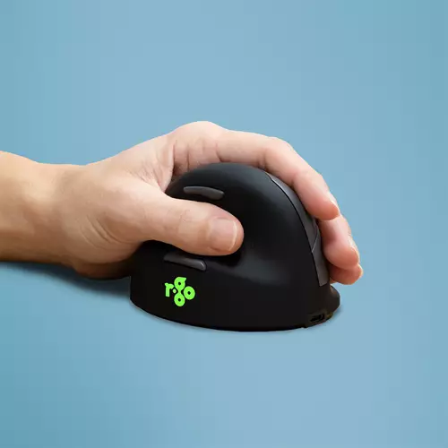 R-Go Tools Ergonomic mouse R-Go HE Break with break software medium (hand size 165-185 mm) left-handed Bluetooth black
