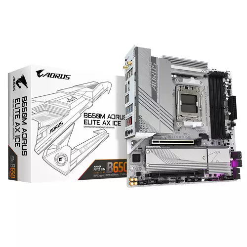 GIGABYTE B650M AORUS ELITE AX ICE Motherboard