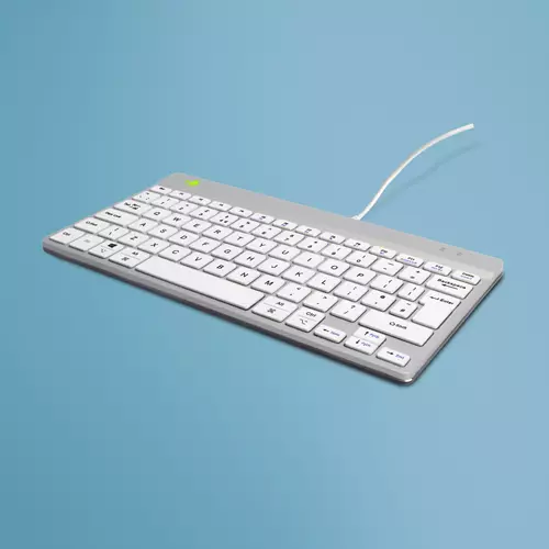 R-Go Tools Ergonomic keyboard R-Go Compact Break compact keyboard with break software QWERTY (UK) wired white
