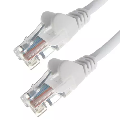 connektgear 20m RJ45 CAT6 UTP Stranded Flush Moulded LS0H Network Cable - 24AWG - White