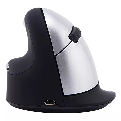 R-Go Tools Ergonomic mouse R-Go HE Break with break software large (hand size 185 mm) left-handed Bluetooth black