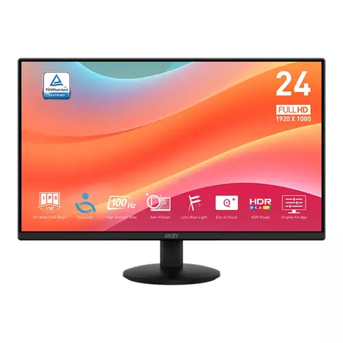 MSI Pro MP242L computer monitor 60.5 cm (23.8") 1920 x 1080 pixels Full HD LCD Black