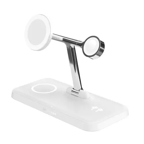 HYPER HJ3004WHGL mobile device charger Headphones Smartphone Smartwatch Silver White DC USB Wireless charging Fast charging Indoor