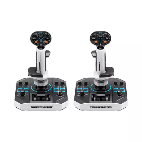 Thrustmaster Sol-R 2 HOSAS Space Sim Duo Black White USB Flightstick Analogue / Digital PC
