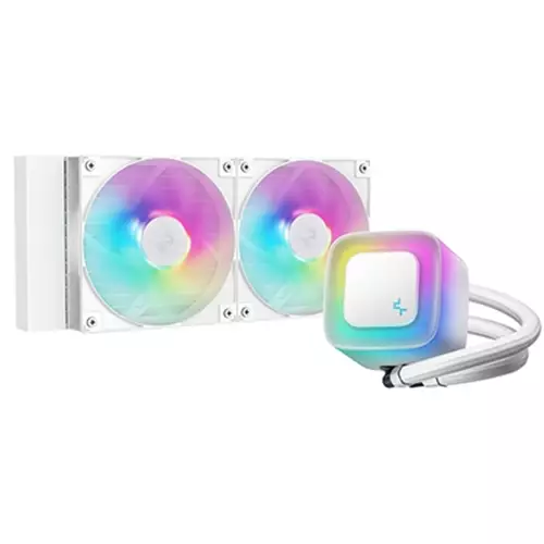 DeepCool LE240 V2 Processor All-in-one liquid cooler 12 cm White