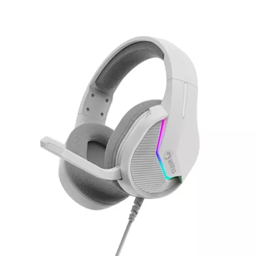 Marvo Scorpion H8618 Tactic 40 USB 2.0 Wired Gaming RGB Headset (White) Head-band