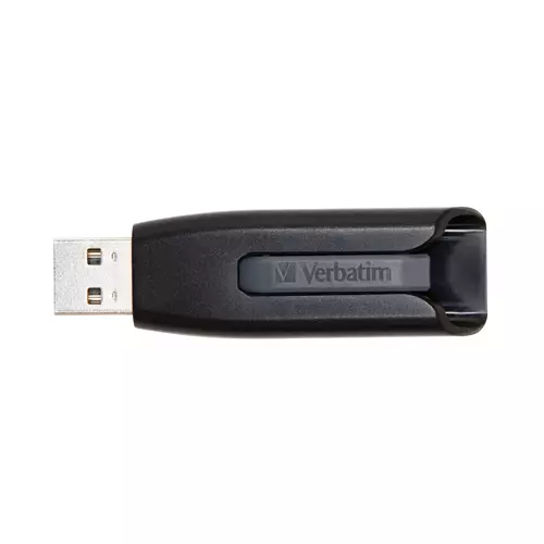 Verbatim V3 - USB 3.0 Drive 256 GB - Black. Capacity: 256 GB Device interface: USB Type-A USB version: 3.2 Gen 1 (3.1 Gen 1) Read speed: 120 MB/s. Form factor: Slide. Weight: 10 g. Product colour: Black