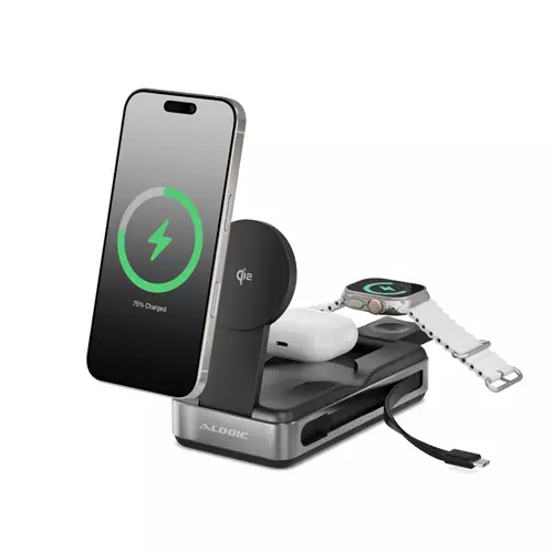 ALOGIC Roam 21000mAh 6-in-1 Power Bank with Qi2 Fast Wireless and 100W USB-C Laptop Charging