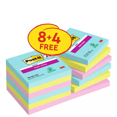 Photos - Self-Stick Notes Post-it 7100259229 note paper Square Blue Green Pink 90 sheets Self-adhesive 7100290185 