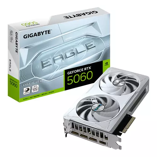 GIGABYTE GeForce RTX 5060 EAGLE OC ICE 8G Graphics Card