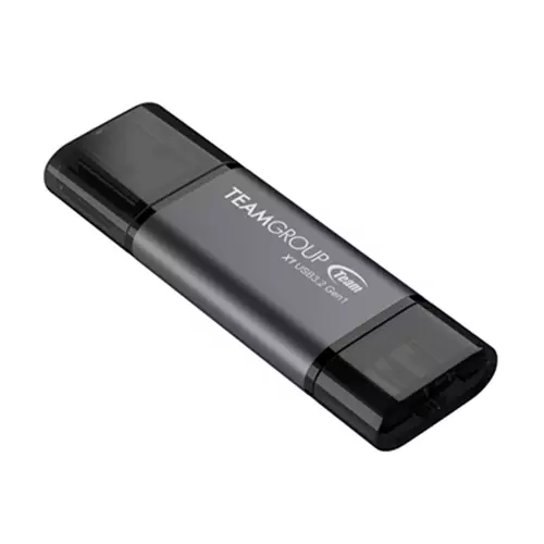 Photos - USB Flash Drive Team Group X1 USB 3.2 Gen1. Capacity: 64 GB Device interface: USB Type-A / USB Type-C USB version: 3.2 Gen 1  Rea (3.1 Gen 1)