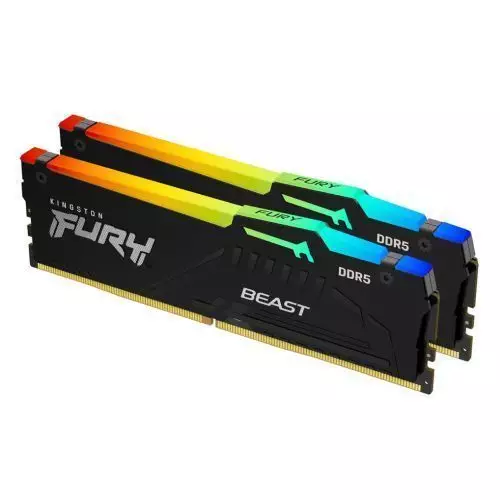Photos - RAM Kingston Fury Kingston Technology FURY Beast 64GB 5200MT/s DDR5 CL40 DIMM  RGB KF552C40BB2AK2-64 (Kit of 2)