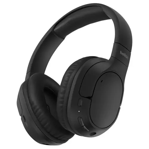 Belkin AUD009HQBK headphones/headset Wireless Head-band Calls/Music USB Type-C Bluetooth Black