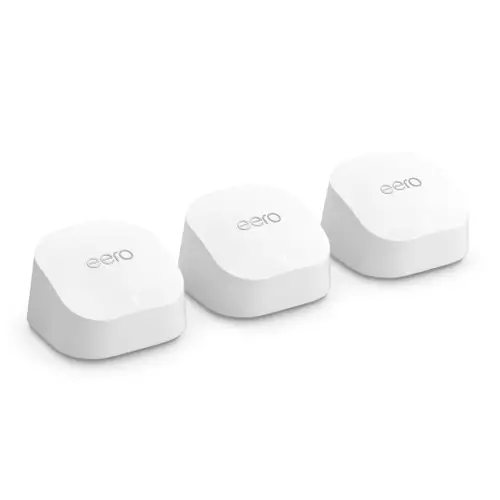 Photos - Wi-Fi Adapter Eero 6+ wireless router 2.5 Gigabit Ethernet Dual-band White R010314 (2.4 GHz / 5 GHz)