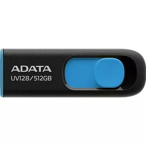 ADATA UV128 USB flash drive 512 GB USB Type-A 3.2 Gen 1 (3.1 Gen 1) Black Blue