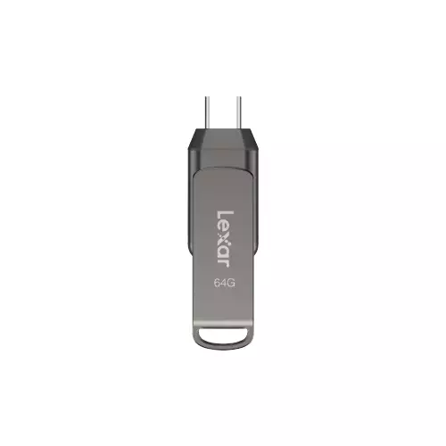 Lexar JumpDrive Dual Drive D400 USB flash drive 64 GB USB Type-A / USB Type-C 3.2 Gen 1 (3.1 Gen 1) Silver