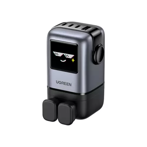 Photos - Charger Ugreen UNO Universal Black AC Fast charging Auto 45648B 