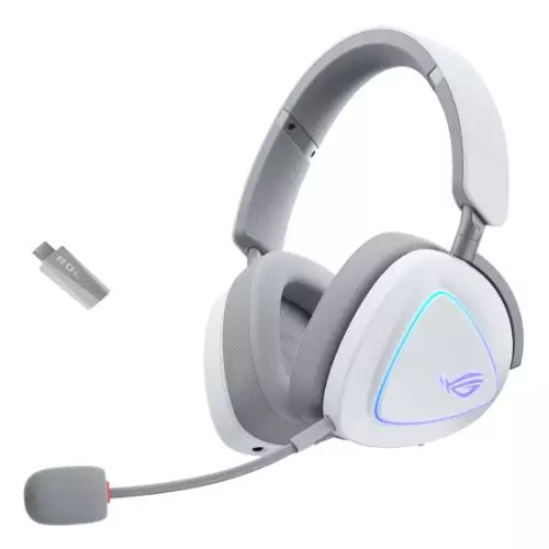 ASUS ROG Delta II Headset Wired & Wireless Head-band Gaming USB Type-C Bluetooth White