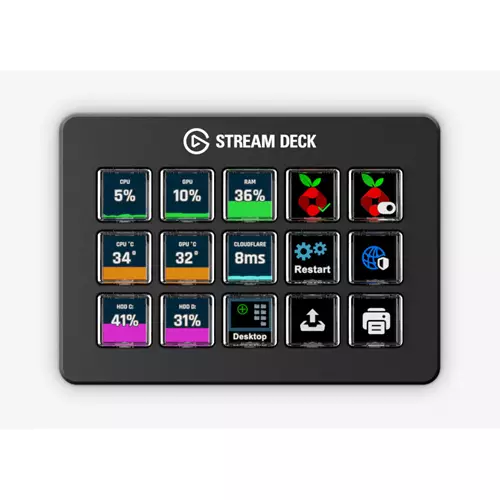 Elgato Stream Deck Scissor Keys Black 15 buttons