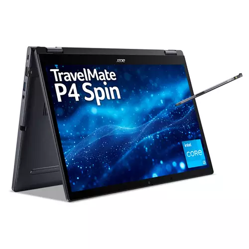 Acer TravelMate TMP414RN-53 I31315U 8/256 W11P EDU Intel Core i3 i3-1315U Hybrid (2-in-1) 35.6 cm (14") Touchscreen WUXGA 8 GB DDR4-SDRAM 256 GB SSD Wi-Fi 6 (802.11ax) Windows 11 Pro Education Black
