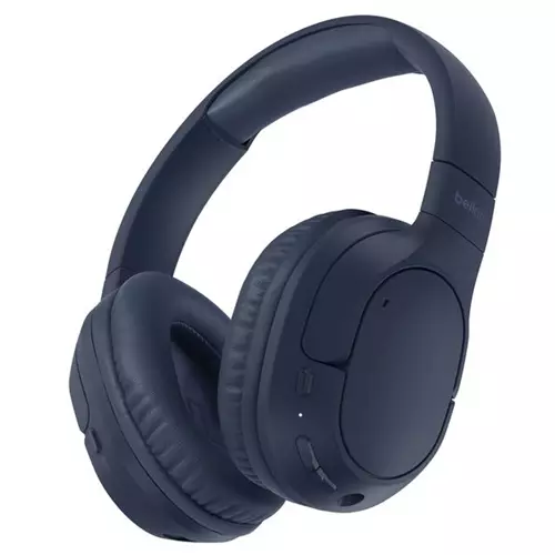 Belkin AUD009HQBL headphones/headset Wireless Head-band Calls/Music USB Type-C Bluetooth Blue