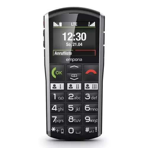 Photos - Mobile Phone Emporia SIMPLICITY-LTE 5.08 cm  90 g Black Silver Entry-level phone V27.LTE.V3.BK.01 (2")