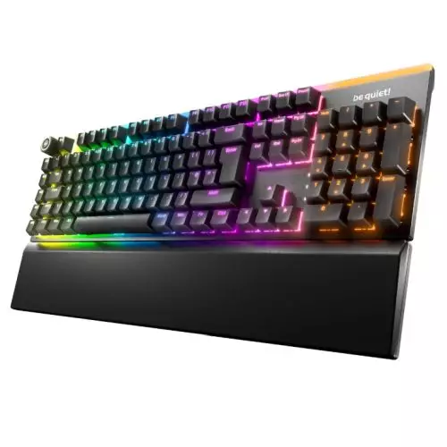 be quiet! Light Mount Silent Linear UK ISO keyboard Gaming USB QWERTY UK English Black