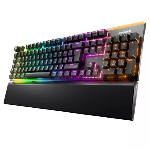 be quiet! Light Mount Silent Tactile UK ISO keyboard Gaming USB QWERTY UK English Black