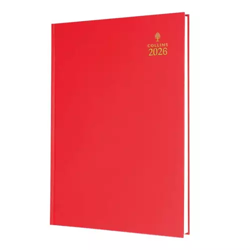 Photos - Other Components Collins 35 Desk Diary A5 Week to View Red 35.15-26 - 823311 823311 2026