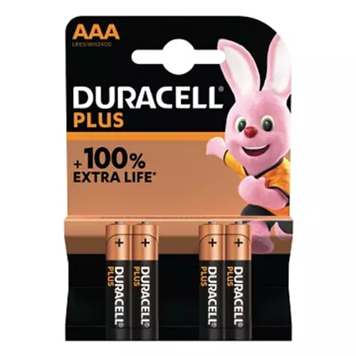 Photos - Battery Duracell Plus Single-use  AAA Alkaline MN2400B4BOOST 