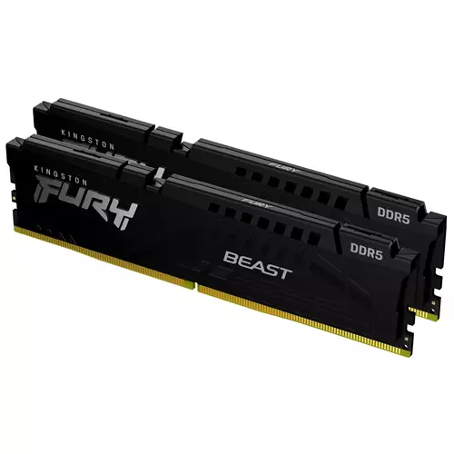 Photos - RAM Kingston Fury Kingston Technology FURY Beast 64GB 6000MT/s DDR5 CL36 DIMM  Black. Component for: PC Internal memory: 64 GB Memor (Kit of 2)