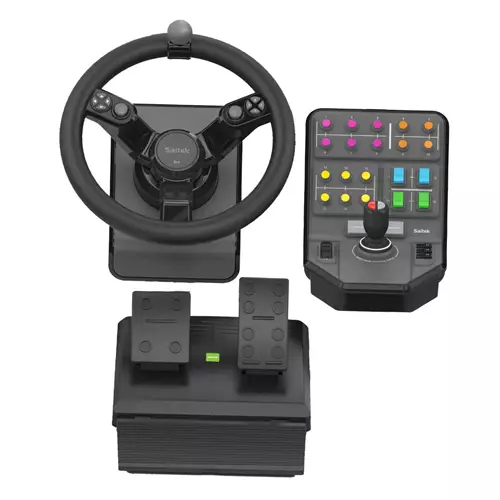 Logitech G Heavy Equipment Bundle (Farm Sim Controller) - Steering Wheel & Pedals for PC (Wired USB)
