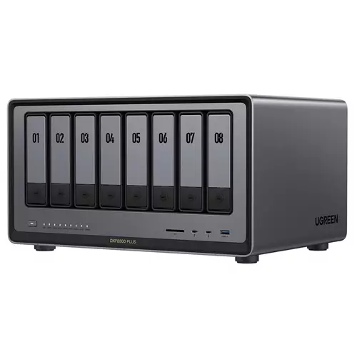 Ugreen NASync DXP8800 Plus NAS Desktop Intel Core i5 i5-1235U 8 GB DDR5 0 TB UGOS Pro Black