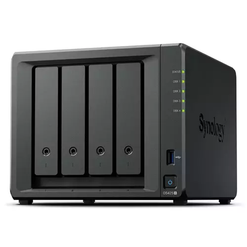Synology DiskStation DS425+ NAS/storage server Intel Celeron J4125 2 GB DDR4 0 TB Black