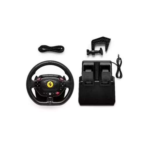Thrustmaster T98 Ferrari 296 GTS Black USB Steering wheel + Pedals Analogue / Digital PC Xbox One Xbox Series S Xbox Series X Xbox One X Xbox One S