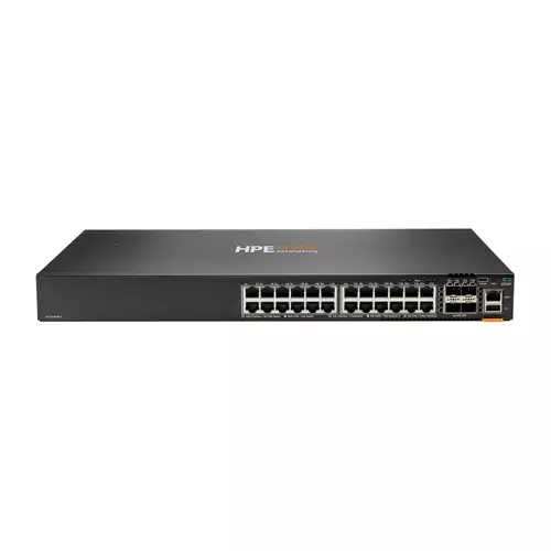 HPE Aruba Networking CX 6300F 24-port 1GbE and 4-port SFP56 Switch