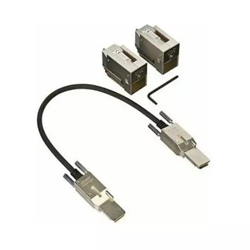 Photos - Cable (video, audio, USB) Cisco C9300L-STACK-KIT2= InfiniBand/fibre optic cable 0.5 m Black Grey C9300L-STACK-KIT2= 
