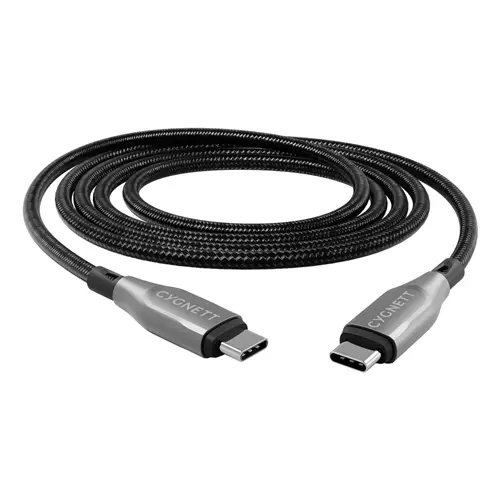 Photos - Cable (video, audio, USB) Cygnett CY4678PCTYC USB cable USB 2.0 3 m USB C 0.48 Gbit/s Black Silver 