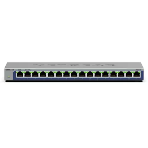 NETGEAR GS116 Unmanaged L2 Gigabit Ethernet (10/100/1000) Black