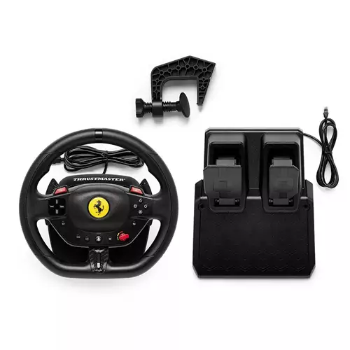 Thrustmaster T98-P Ferrari 296 GTB Black USB Steering wheel + Pedals Analogue / Digital PC PlayStation 4 PlayStation 5