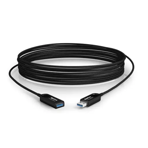 WyreStorm CAB-UAOC-15-C USB cable USB 3.2 Gen 2 (3.1 Gen 2) 15 m USB A 10 Gbit/s Black