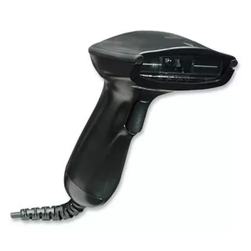 Manhattan Long Range CCD Handheld Barcode Scanner USB 500mm Scan Depth Cable 1.5m Max Ambient Light 30000 lux (sunlight) Black Three Year Warranty
