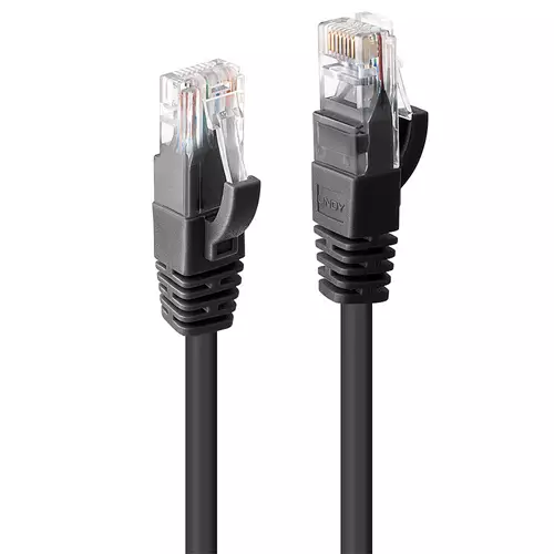 Lindy 7.5m CAT6 U/UTP Network Cable Black