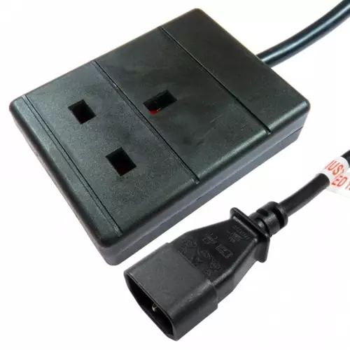 Cables Direct RB-001-1G power cable Black 0.5 m IEC C14 Power plug type B